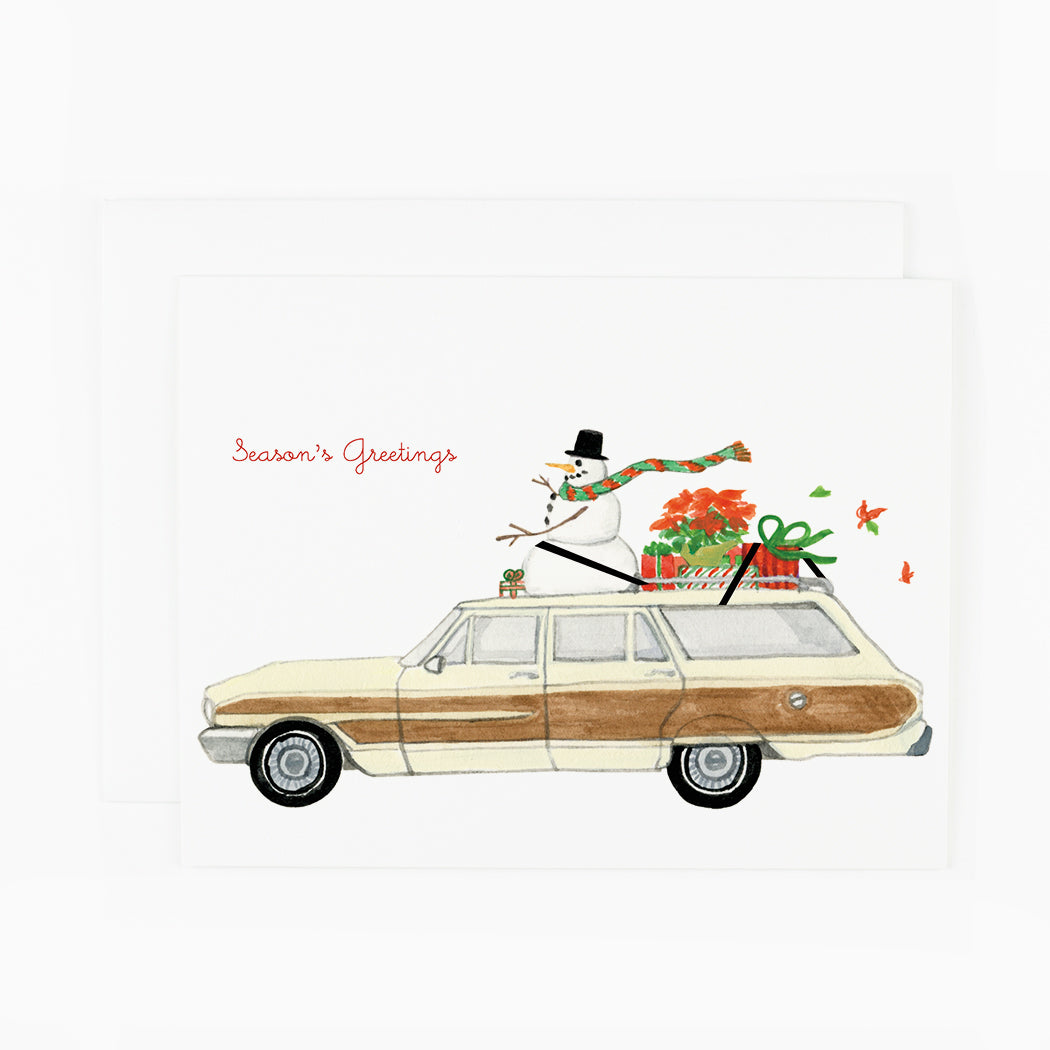 Frosty on a Wagon