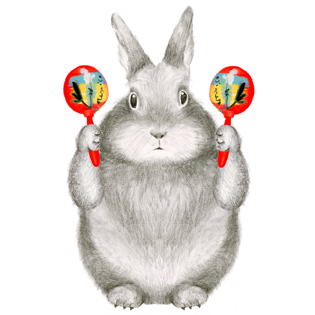Bunny with Maracas
