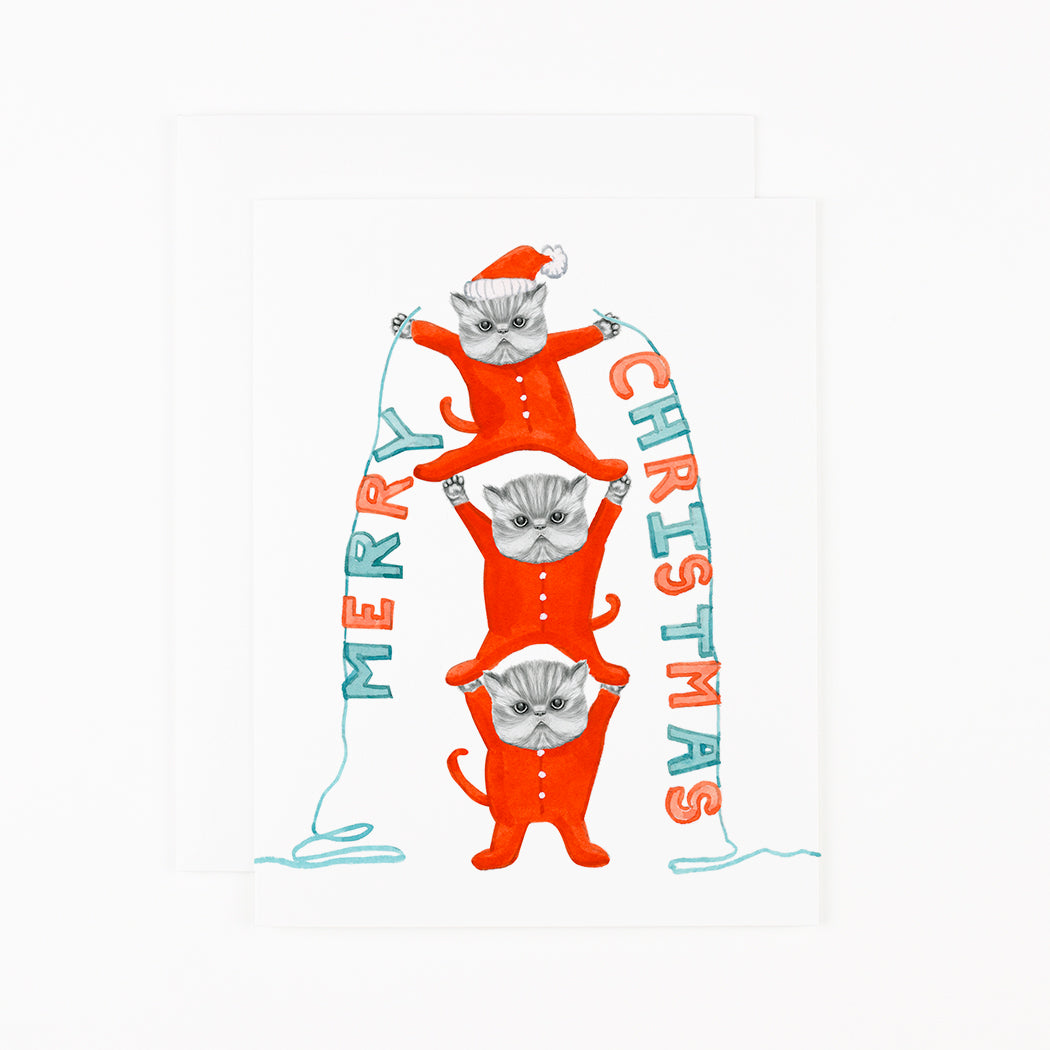 Kittens in Holiday Onesies