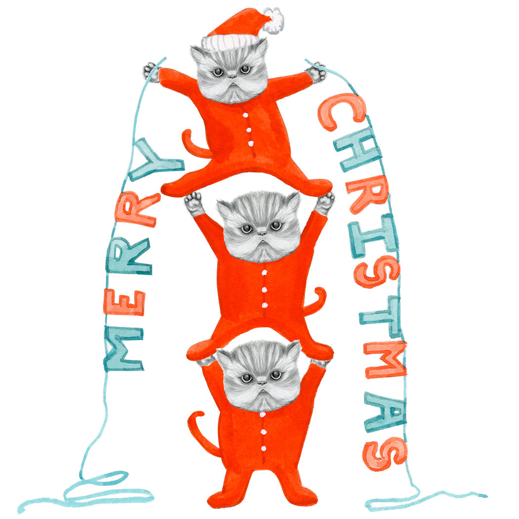 Kittens in Holiday Onesies