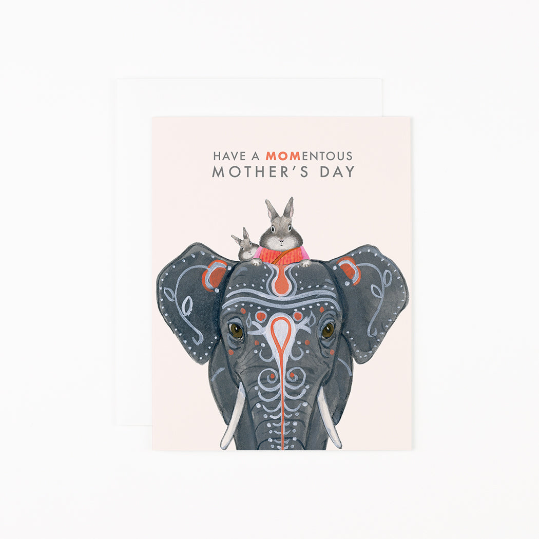 Mom Bunny on Elephant