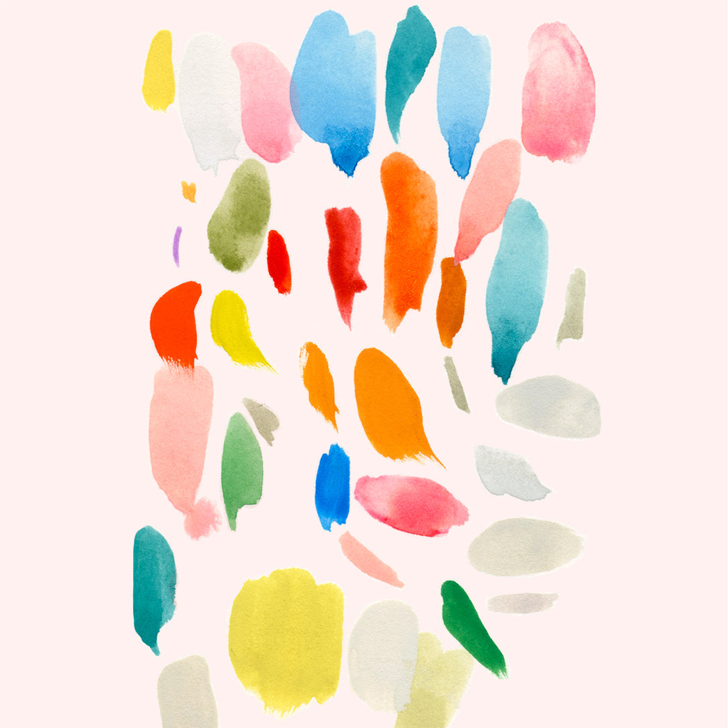 Birthday Paint Strokes-Pink