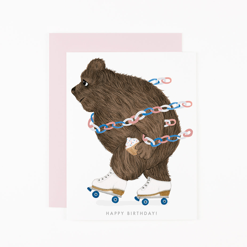 Rollerskating Bear  
