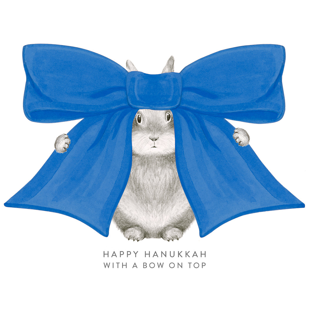 Happy Hanukkah with a Bow on Top