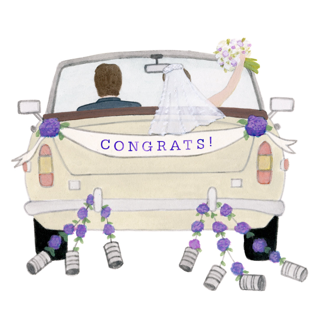 Congrats Wedding Car  