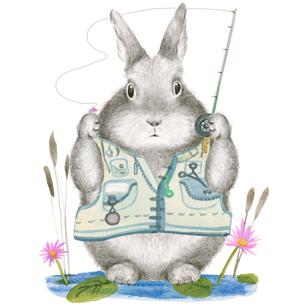 Fishing Dad Bunny  