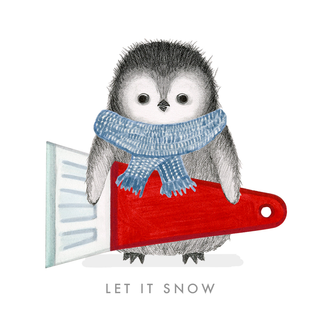 Penguin with Snow Scraper  