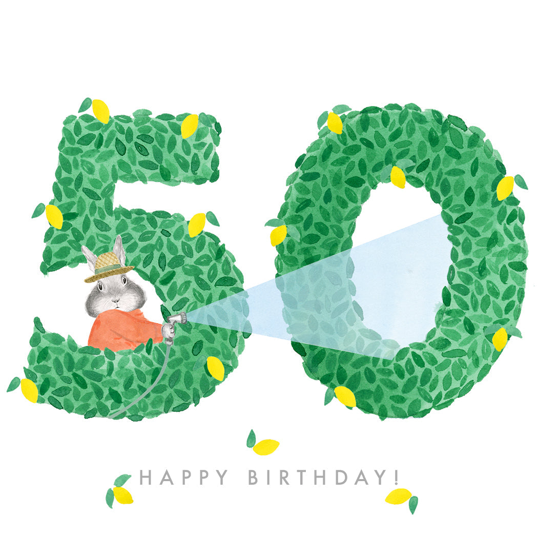 Happy Birthday Topiary 50