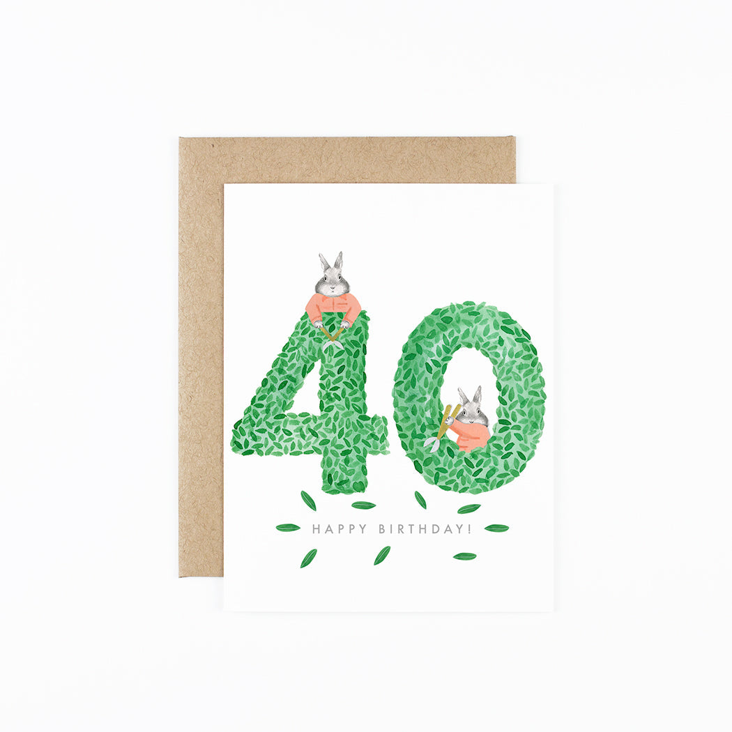 Happy Birthday Topiary 40