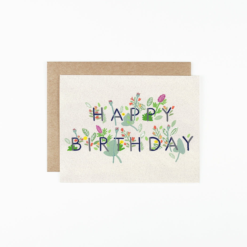 Happy Birthday Floral  